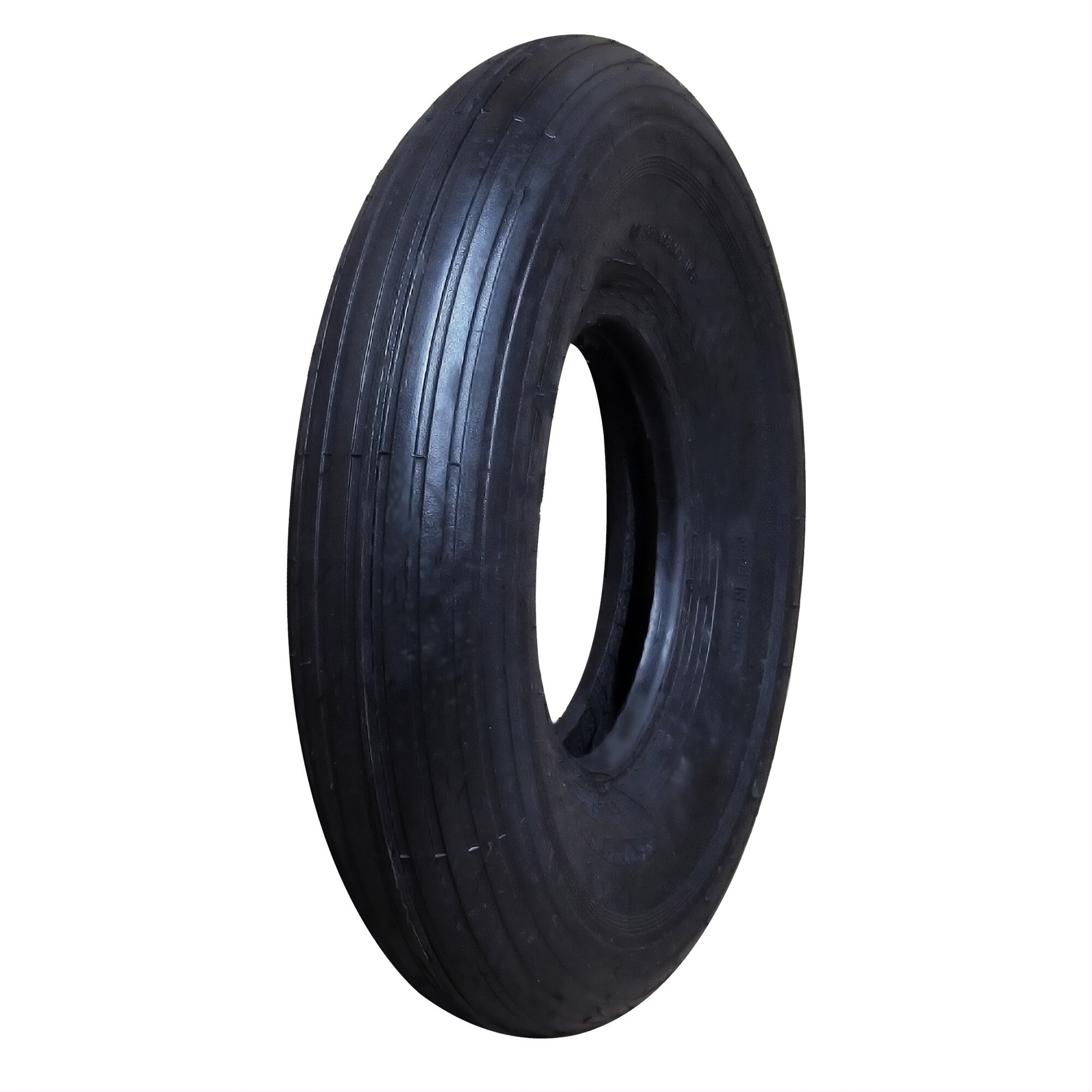 HI-RUN, Wheelbarrow Tire, 4 ply, Rib, Tire Size 4.00-6 Load Range Rating B, Model# CT1006